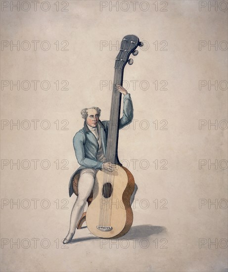 E. N. Sherr, Harp Guitar, Patented 6th Oct. 1831.