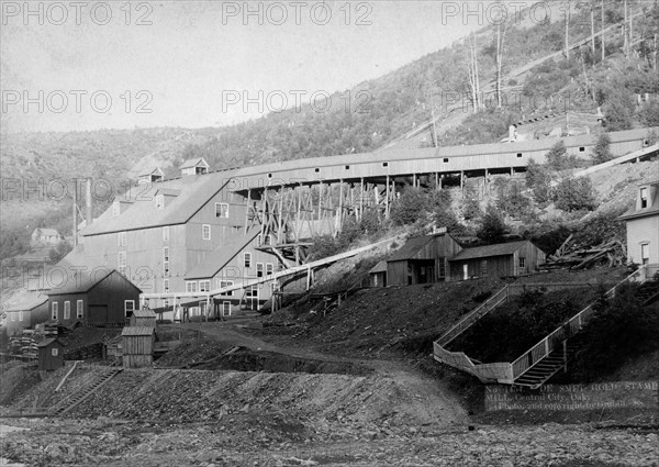 De Smet Gold Stamp Mill, Central City, Dakota Territory 1888.