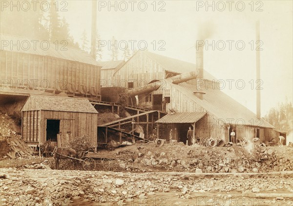 Deadwood and Delaware Smelter at Deadwood, South Dakota 1890.