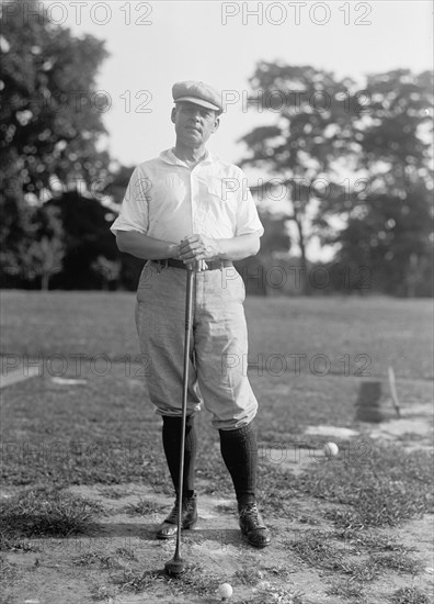 Vintage Golf Photo - Politician playing golf circa 1917.