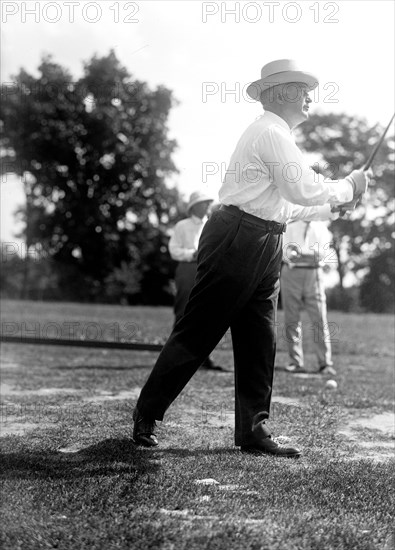 Vintage Golf Photo - Politician playing golf circa 1917.