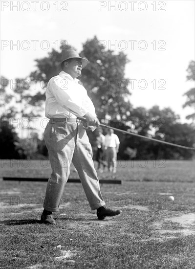 Vintage Golf Photo - Politician playing golf circa 1917.