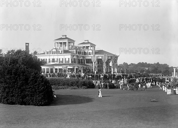 Shadow Lawn New Jersey, Summer White House, Notification ceremonies circa 1916 .