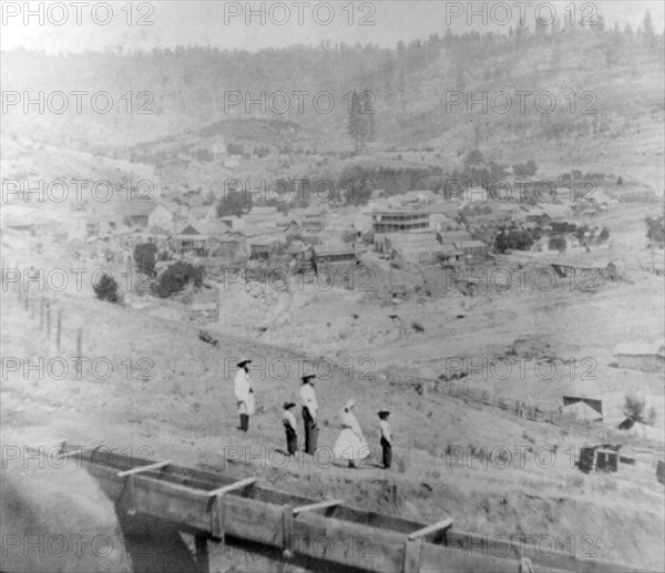California History - Town of Volcano, Amador County, Calif. circa 1866.