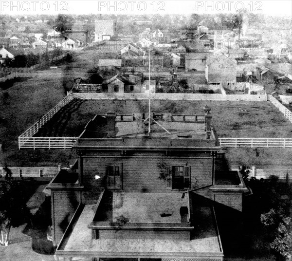 California History - Stockton from the South (No.1) looking North, San Joaquin County circa 1866.