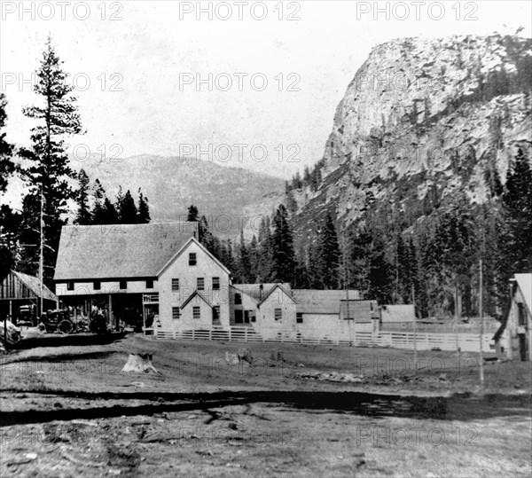 California History - General View of Strawberry Valley, Yuba County circa 1866.