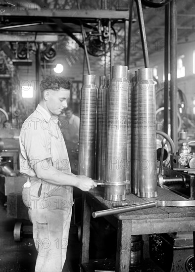 U.S. Naval Yard Torpedo Shop circa 1917.