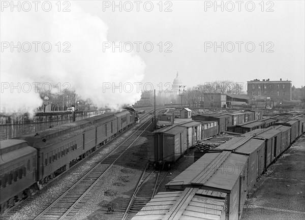 Washington D.C. Railroad Yards circa 1917.