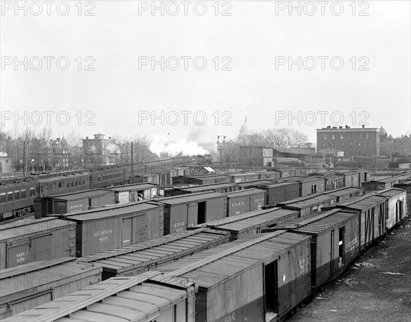 Washington D.C. Railroad Yards circa 1917.