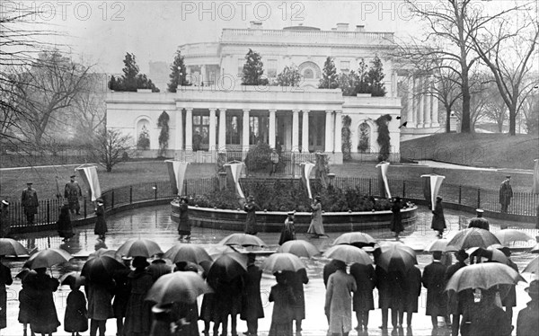 Woman Suffrage Movement -  Woman suffrage picket parade Washington D.C. circa 1917.