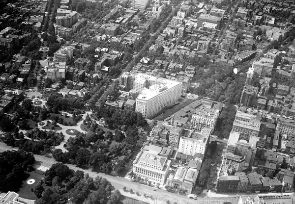 Washington D.C. History - Aerial view of downtown Washington D.C. circa 1919.
