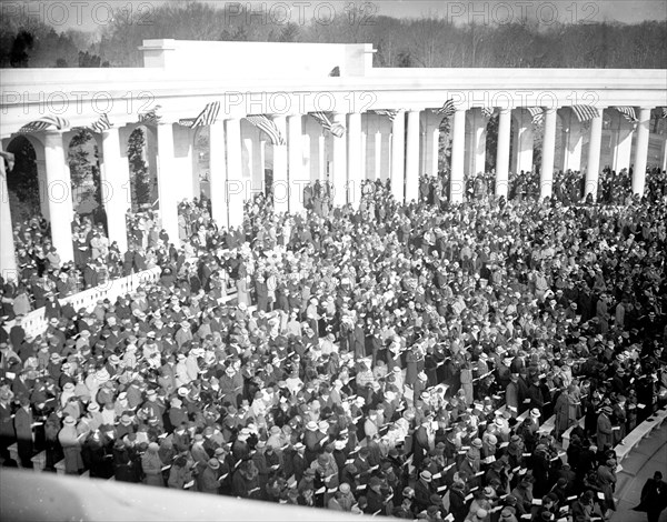 Easter sunrise service at Arlington National Cemetery circa 1937.