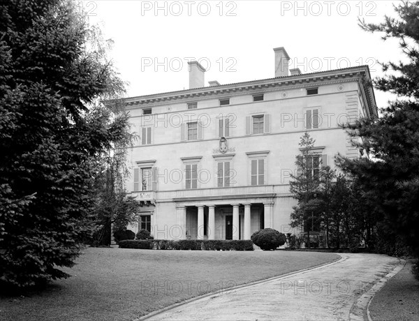 Brazillian Embassy in Washington D.C. on Massachussetts Avenue circa 1937.