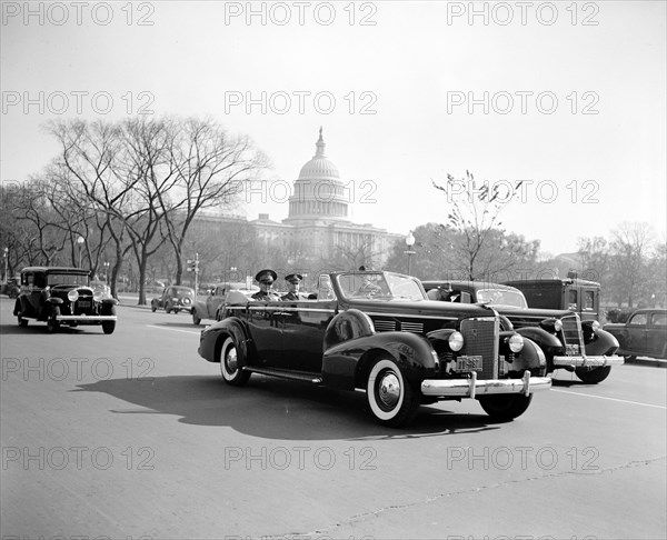 Fulgencio Batista, the former Cuban Army Sergeant, now head of the Cuban armed forces, arrived in Washington today - November 10, 1938.
