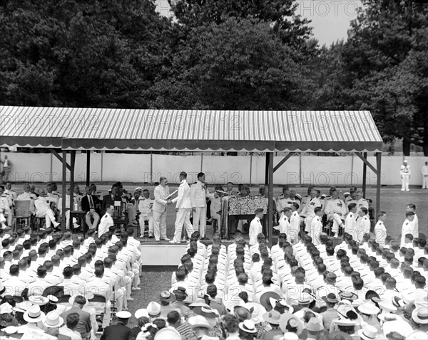 The United States Naval Academy, Class of 1940, held graduation exercises today at Annapolis, Maryland 6/6/1940.