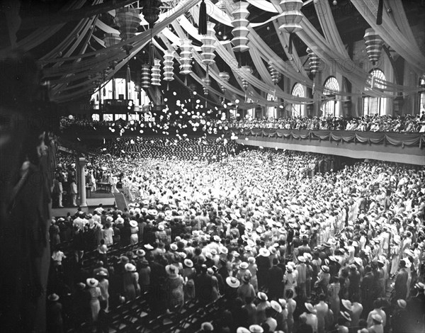 Annapolis graduation exercises circa 1936.
