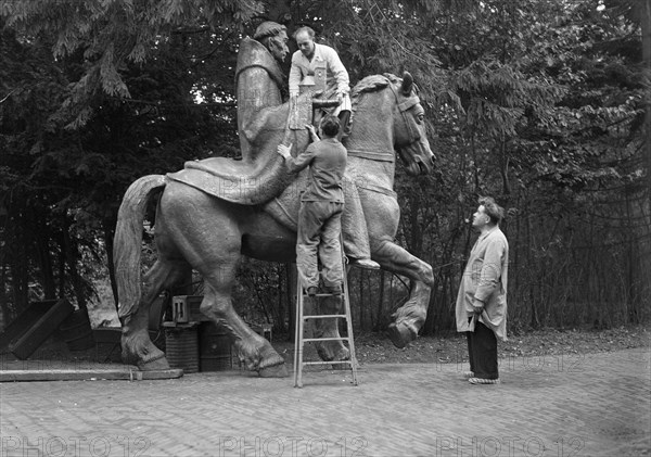 St. Willibrord statue circa October 21, 1947.