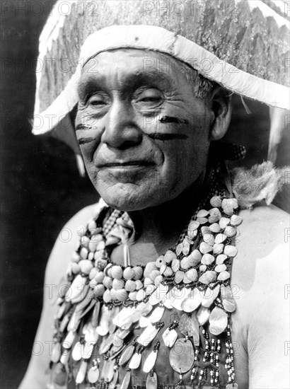 Edward S. Curits Native American Indians - Hupa - jumping dance costume circa 1923.