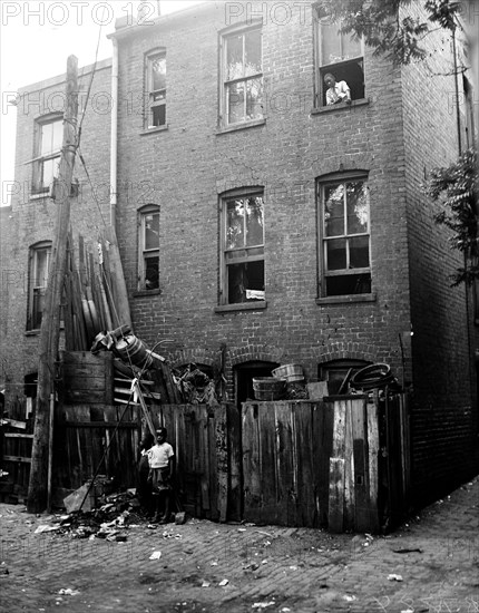 Row houses, Washington, D.C. circa 1935.