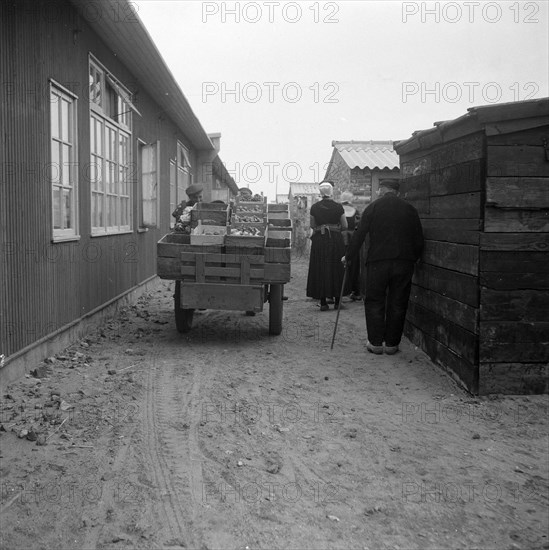 Zeeland series - Man selling fruit and vegetbales circa October 23, 1947.