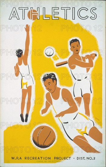 Athletics--WPA recreation project, Dist. No. 2 circa 1939.