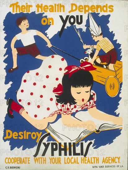 Their health depends on you Destroy syphilis circa 1941-1943.