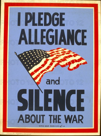 I pledge allegiance and silence about the war circa 1941-1943 .