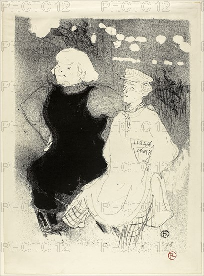 1893 Art Work -  At the Moulin Rouge: the Franco-Russian Alliance Henri de Toulouse-Lautrec.
