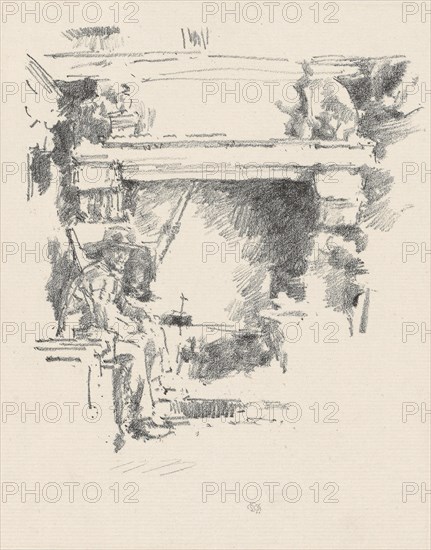 1893 Art Work -  The Fireplace - James McNeill Whistler.