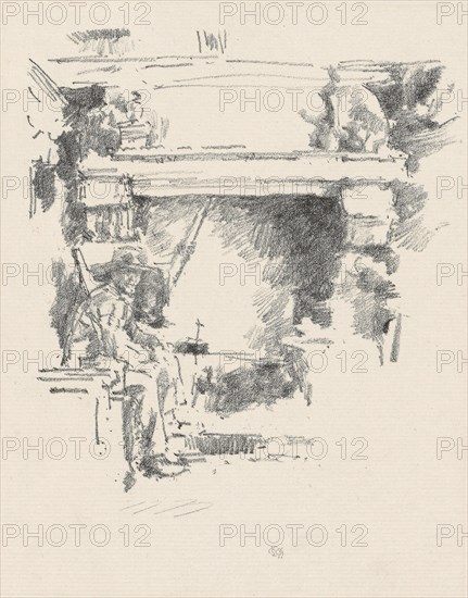 1893 Art Work - The Fireplace - James McNeill Whistler.