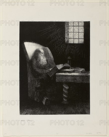 1892 Art Work - The Reader - Odilon Redon.