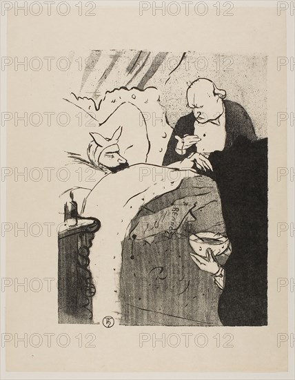 1893 Art Work -  Carnot is Sick! - Henri de Toulouse-Lautrec.