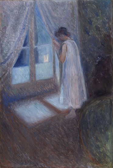 1893 Art Work -  The Girl by the Window - Edvard Munch.