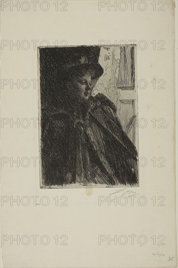1892 Art Work -  Olga Bratt -Anders Zorn.