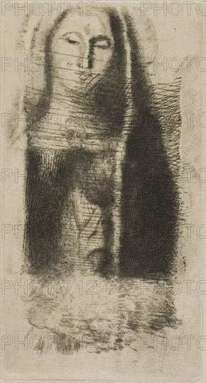 1892 Art Work - Princess Maleine (The Little Madonna) - Odilon Redon.
