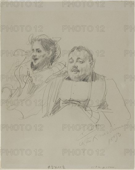 1893 Art Work -  Mr. and Mrs. Raymond Johnson - Anders Zorn.