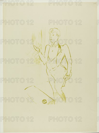 1893 Art Work -  Mary Hamilton; from Le Cafe-Concert - Henri de Toulouse-Lautrec.