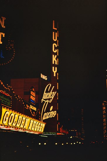 1960s Las Vegas Casinos -  Lucky Casino circa 1966.
