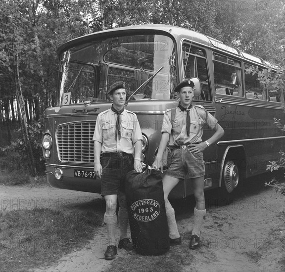 Contingent Boy Scouts left for Jamboree in Greece / Date July 24, 1963 / Location Greece.