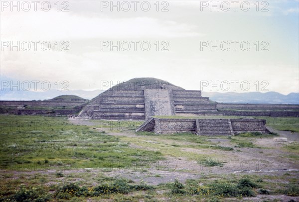 Pyramid of the Sun - Mexico circa 1950-1955.