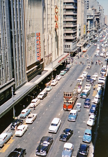 1961 Africa - Central Business district of a large South African city (possibly Johannesburg.