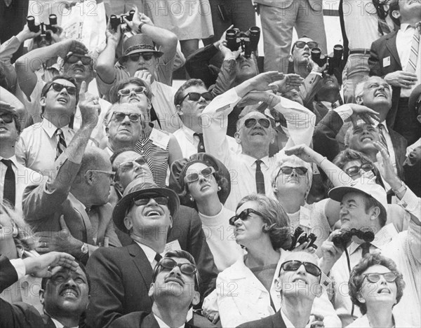 King Baudouin and Queen Fabiola at NASA Launch