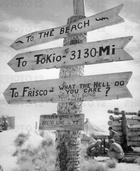 Sign on Tarawa Island