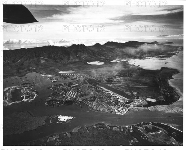 Aerial Photo of Pearl harbor