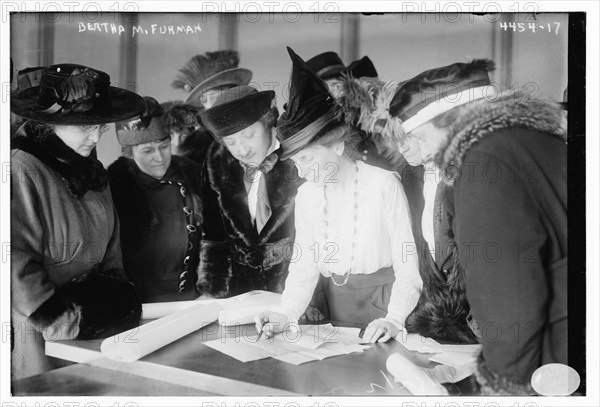 Bertha Furman Teaching Women How to Vote