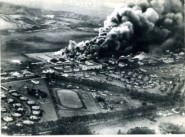 Captured Japanese Photo of Wheeler Field