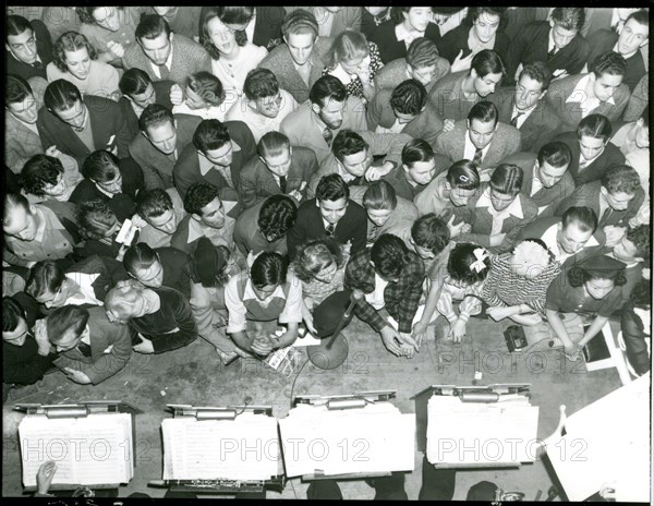 Crowd Listening to Benny Goodman Concert