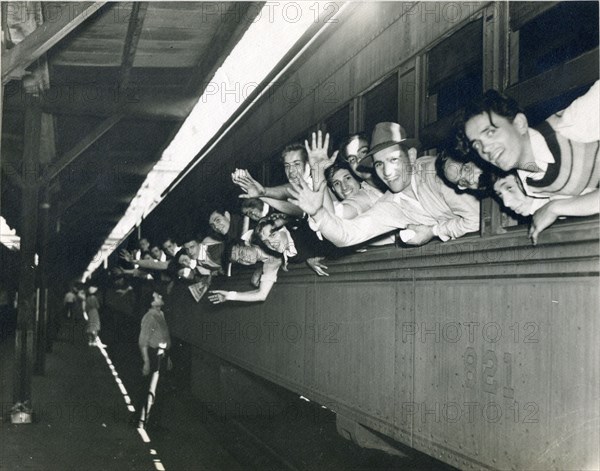 CCC- Men leave for CCC Camps