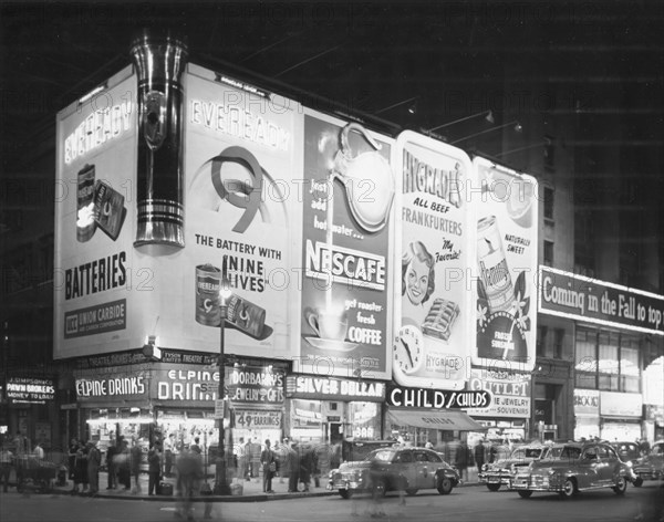 Night Scene, 7th Avenue in New York