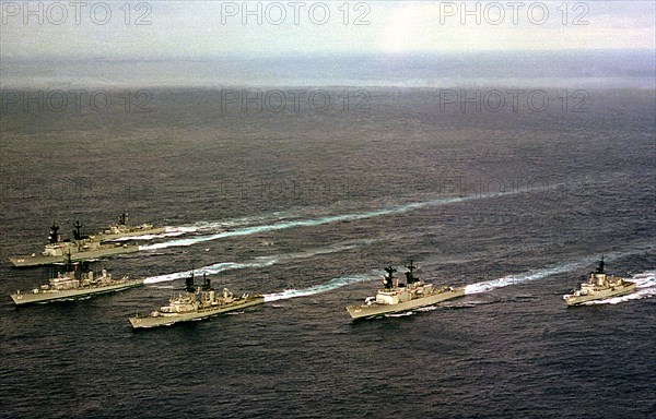 Six ships in the USS INDEPENDENCE